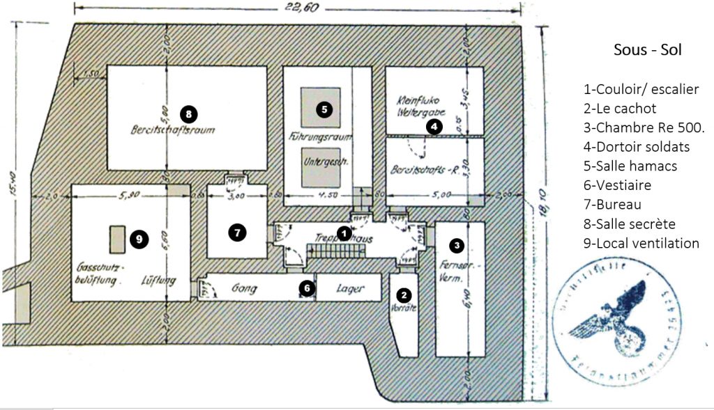 Location bunker en bretagne Plan du Bunker L479 à St PABU 29830. Location bunker en bretagne Plan du Bunker L479 à St PABU 29830.